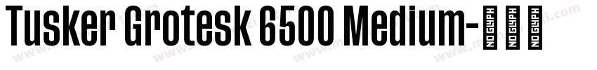 Tusker Grotesk 6500 Medium字体转换